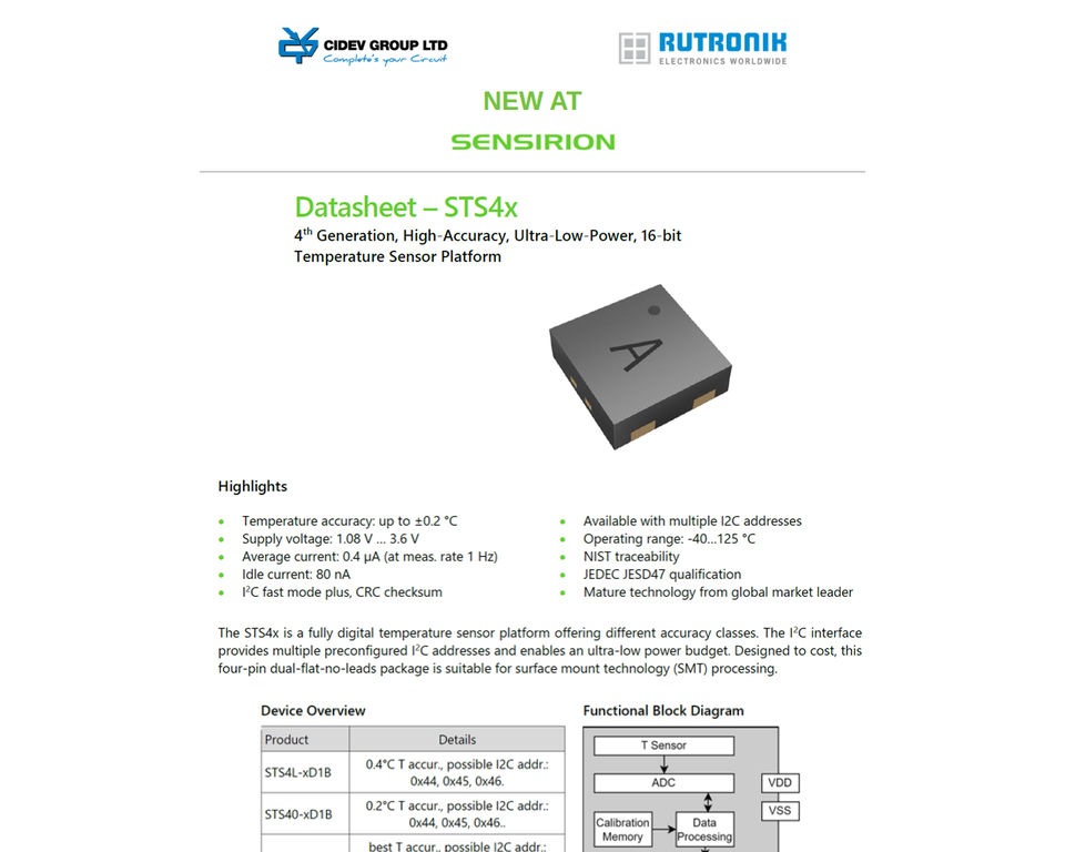New at Sensirion